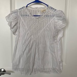 Universal Thread cottage core style white blouse